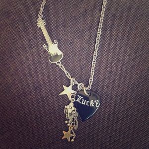 lucky guitar necklace